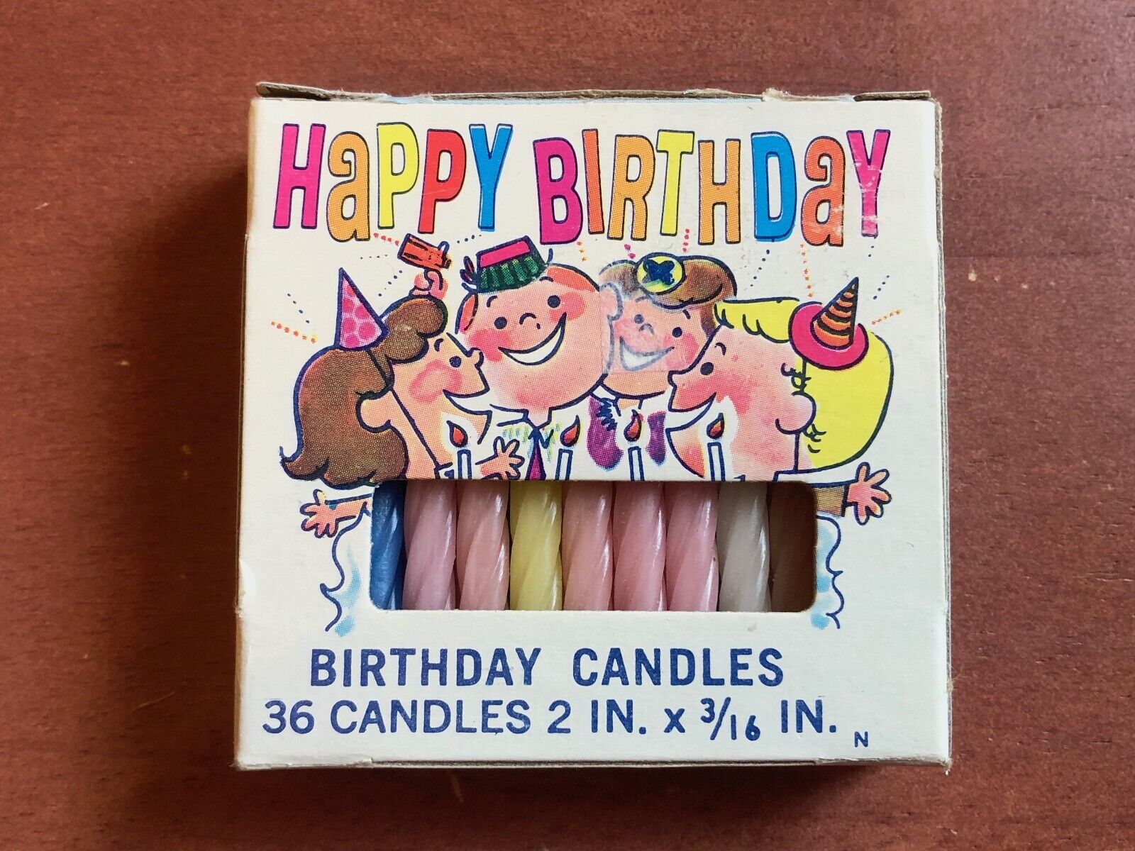 Vintage Columbia Wax Products Co. Birthday Candles 36 Nos Unused New Old Stock