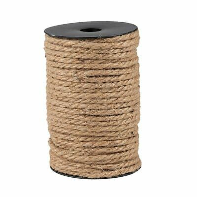 5mm Natural Jute Hemp Rope, Thick Twine String For Diy Crafts, Packing, 100 Feet