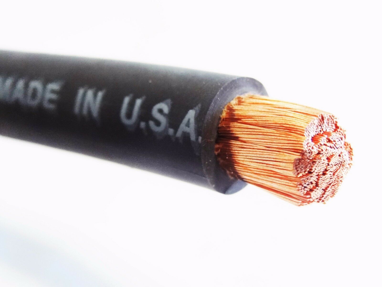 #1 Awg Excelene Welding/battery Cable Black 600v Copper  Usa Made 105c Per Ft
