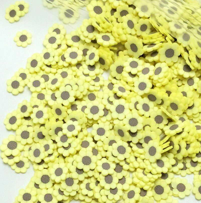 50g Clay Sun Flower Polymer Sprinkles For Crafts Scrapbook Nail Art Decorations