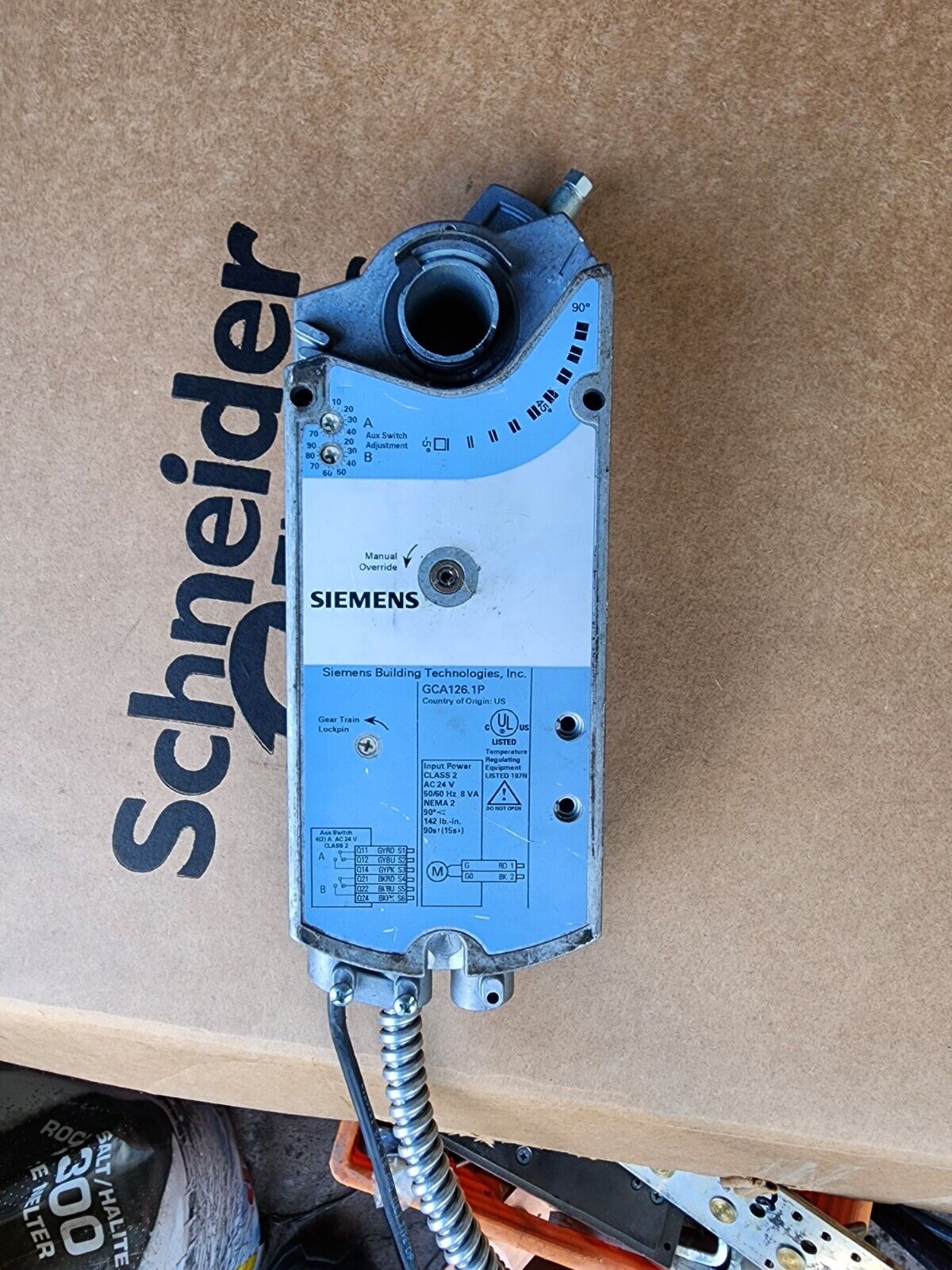 Siemens Openair Electric Damper Actuator 24v Ac Gca126.1p