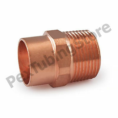 3/4" C X 3/4" Male Npt Threaded Copper Adapter