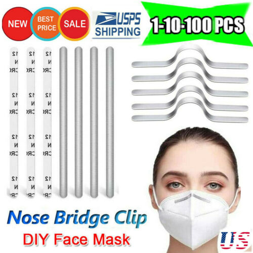 Aluminium Nose Bridge Strip Clip Wire For Diy Mask Handmade Crafting Face Covers