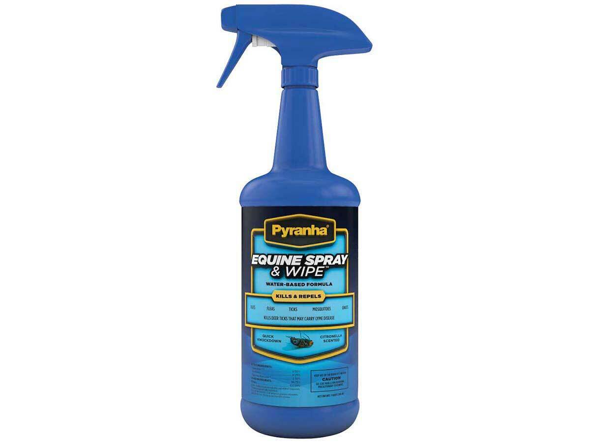 Pyranha Equine Spray And Wipe Water Based 32 Oz Fly Spray