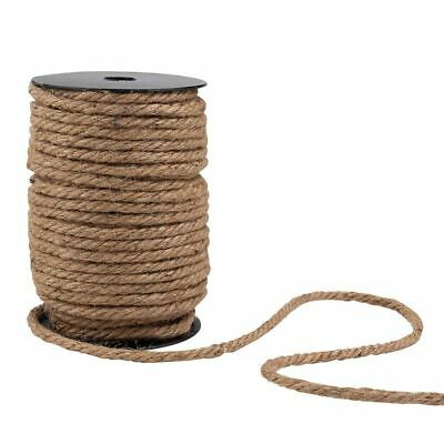 6mm Natural Jute Hemp Rope, Thick Twine String For Diy Crafts, Packing, 100 Feet