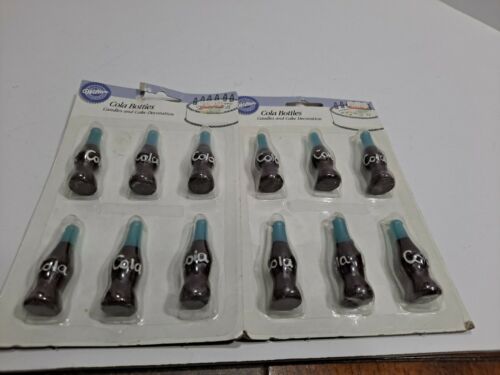 Cola Bottles Candles And Decorations From Wilton - New 2 Boxes 12 Count