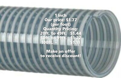 Kanaflex 110 Cl1  1 Inch Water Suction Hose Clear Pvc (per Foot)