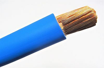 2 Awg Copper Welding/battery Cable Blue 600v Made In Usa Epdm (buy Per Foot)