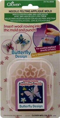 Clover Needle Felting Applique Mold - Butterfly - Insert Roving Into Mold/punch